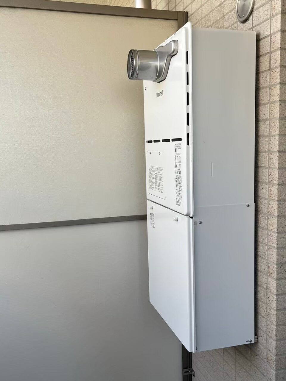 施工完了後の新しい熱源機