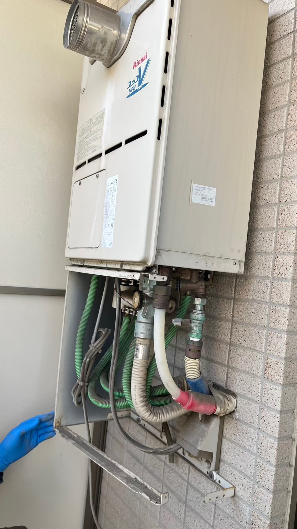 施工前の熱源機