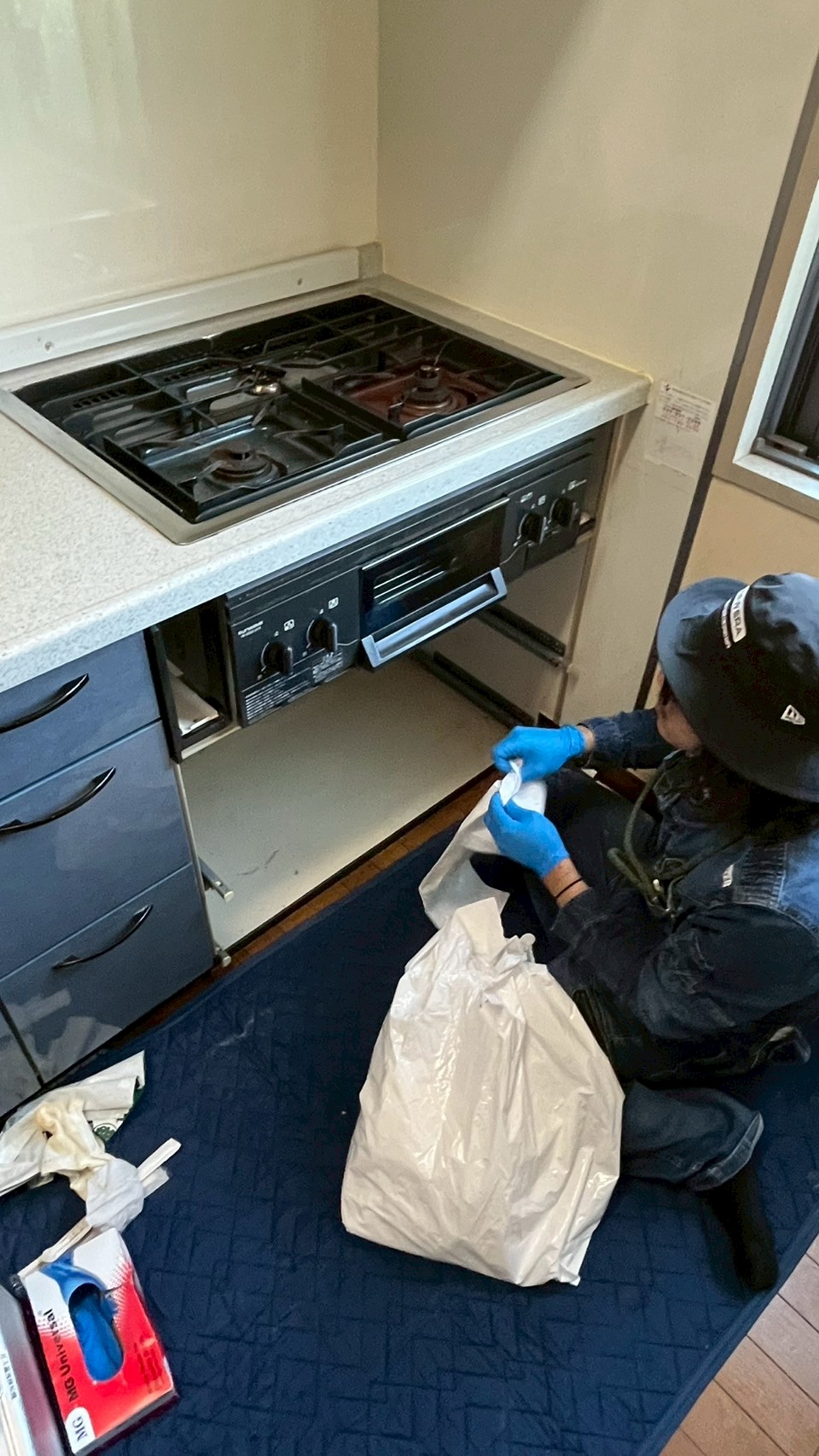 取り外し作業