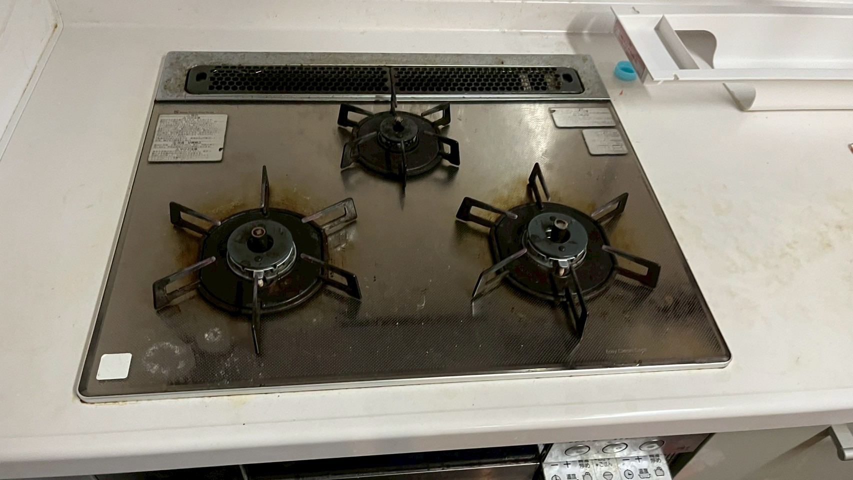 施工前のガスコンロ