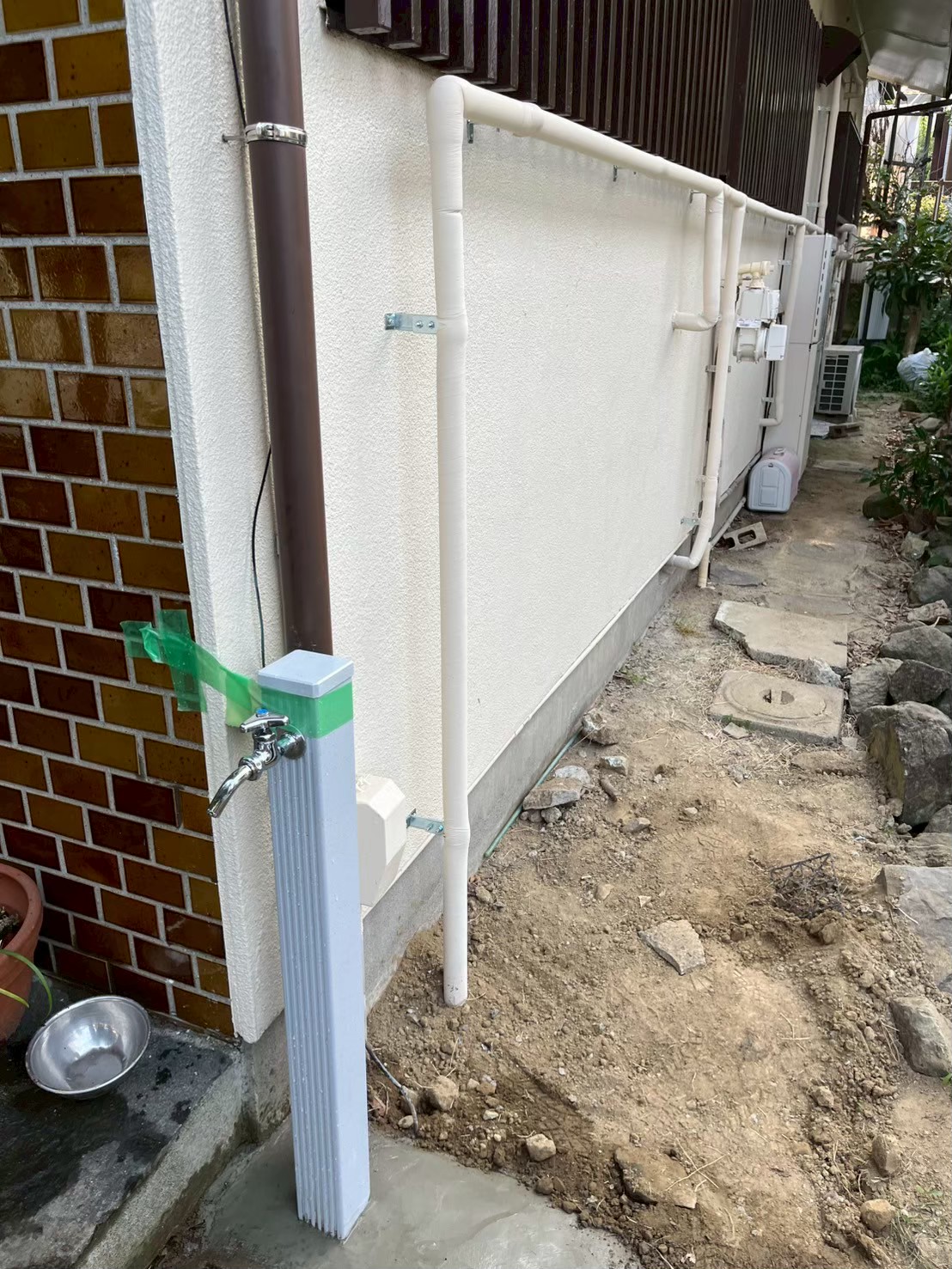 新しい立水栓1