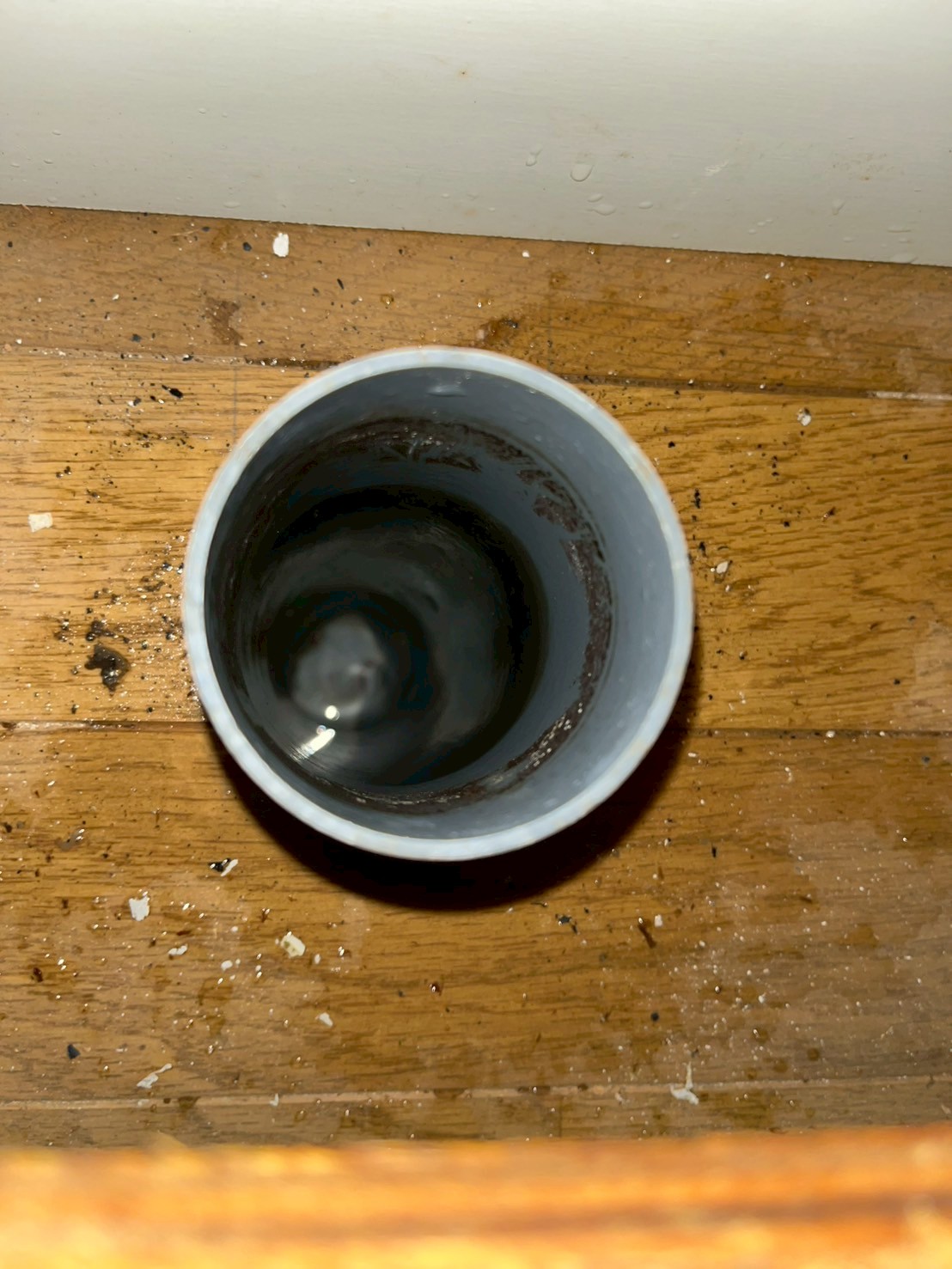 洗浄後の配管内部